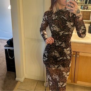 All saints leopard print dress